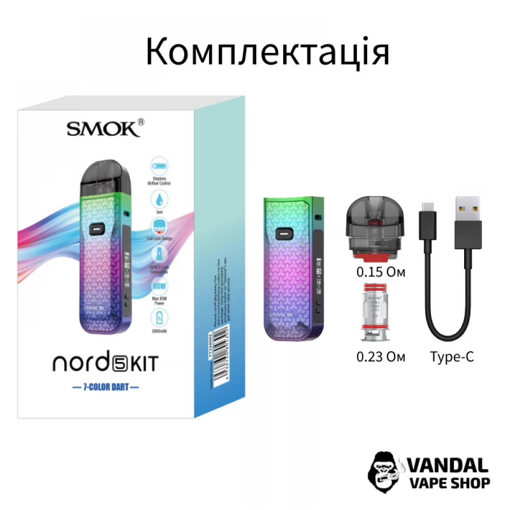 Оригінальна Pod-система Smok Nord 5 Pod Mod Kit