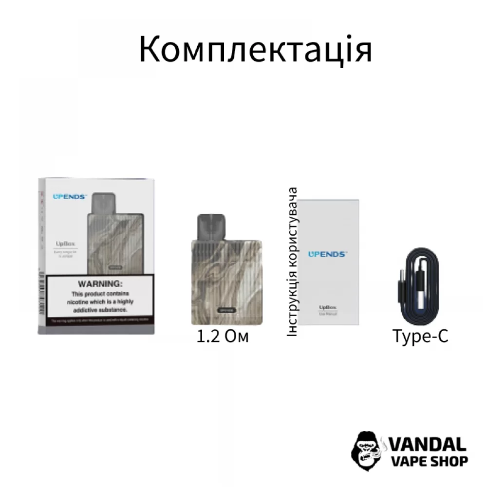 Pod-система Upends UpBox Pod Kit у біло-блакитному забарвленні