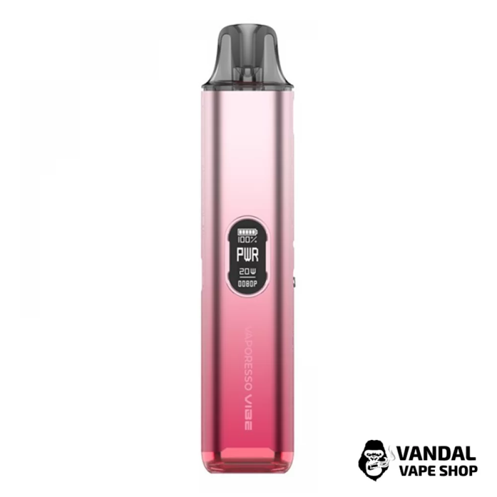 Vaporesso Vibe (Original) в рожевому кольорі з червоним відтінком