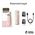 Pod-система VooPoo VMATE E в біло-золотому кольорі