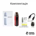 Justfog Minifit Starter Kit (Original) - M Black Pattern в чорному кольорі з малюнком