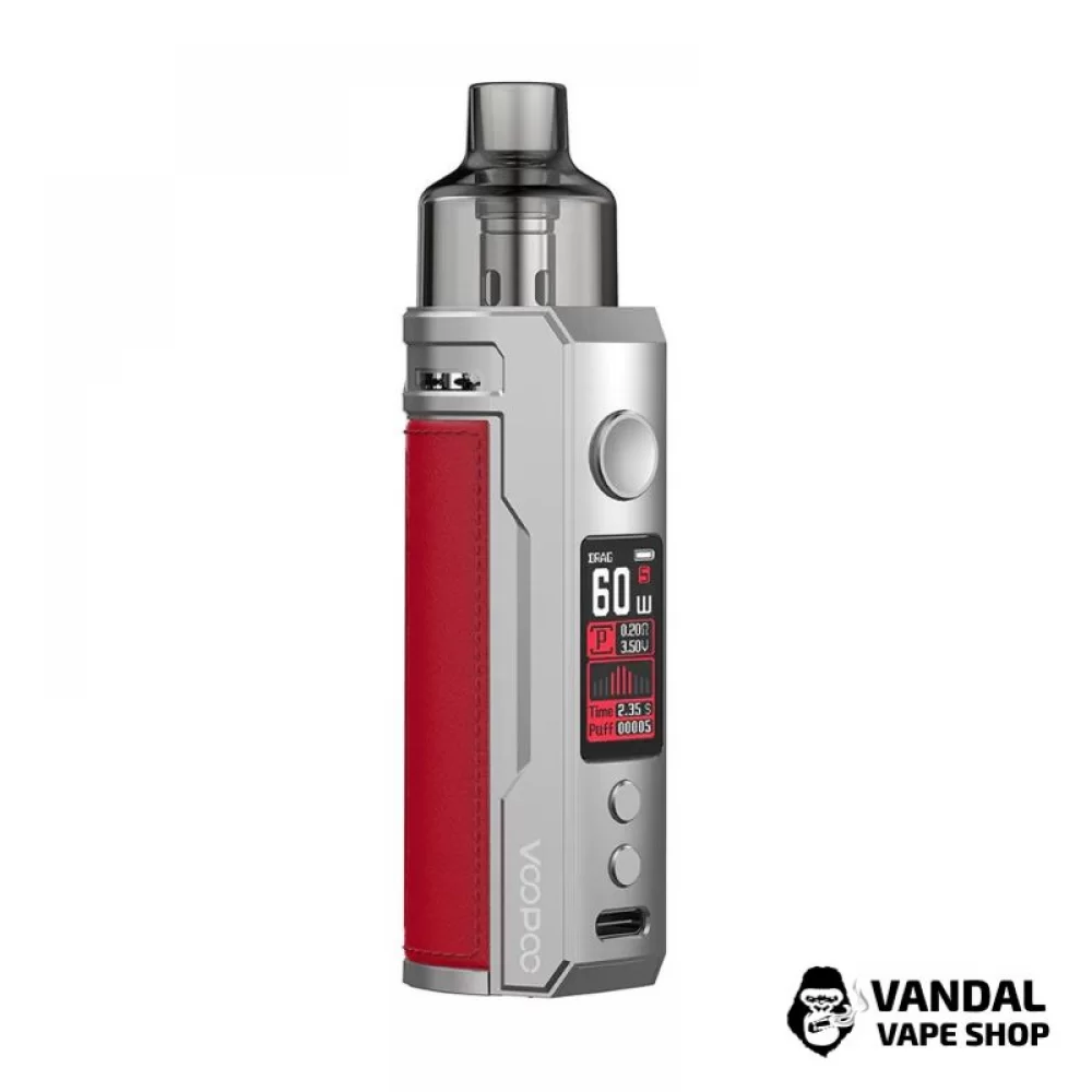 Стартовий набір Voopoo Drag S Pod Mod Kit (Original) Silver Red