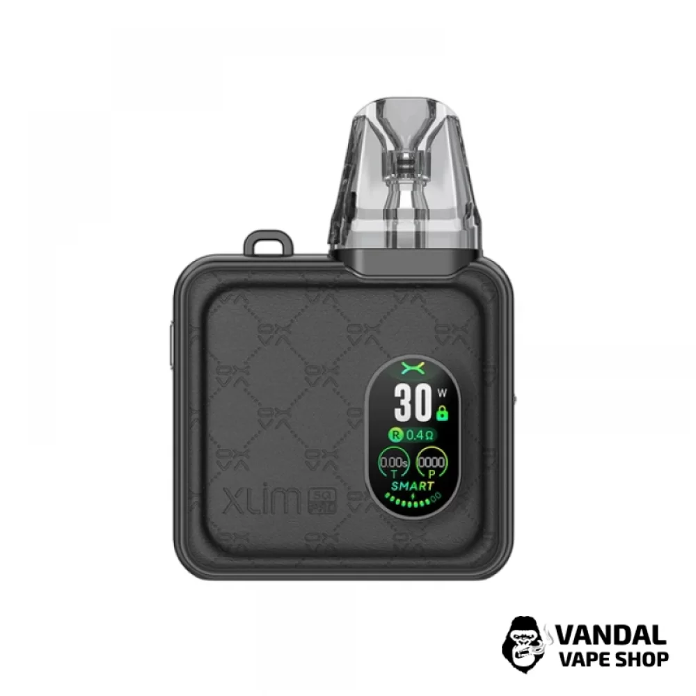 Pod-система Oxva Xlim SQ Pro у кольорі чорна шкіра Pod-система Oxva Xlim SQ Pro у кольорі чорна шкіра