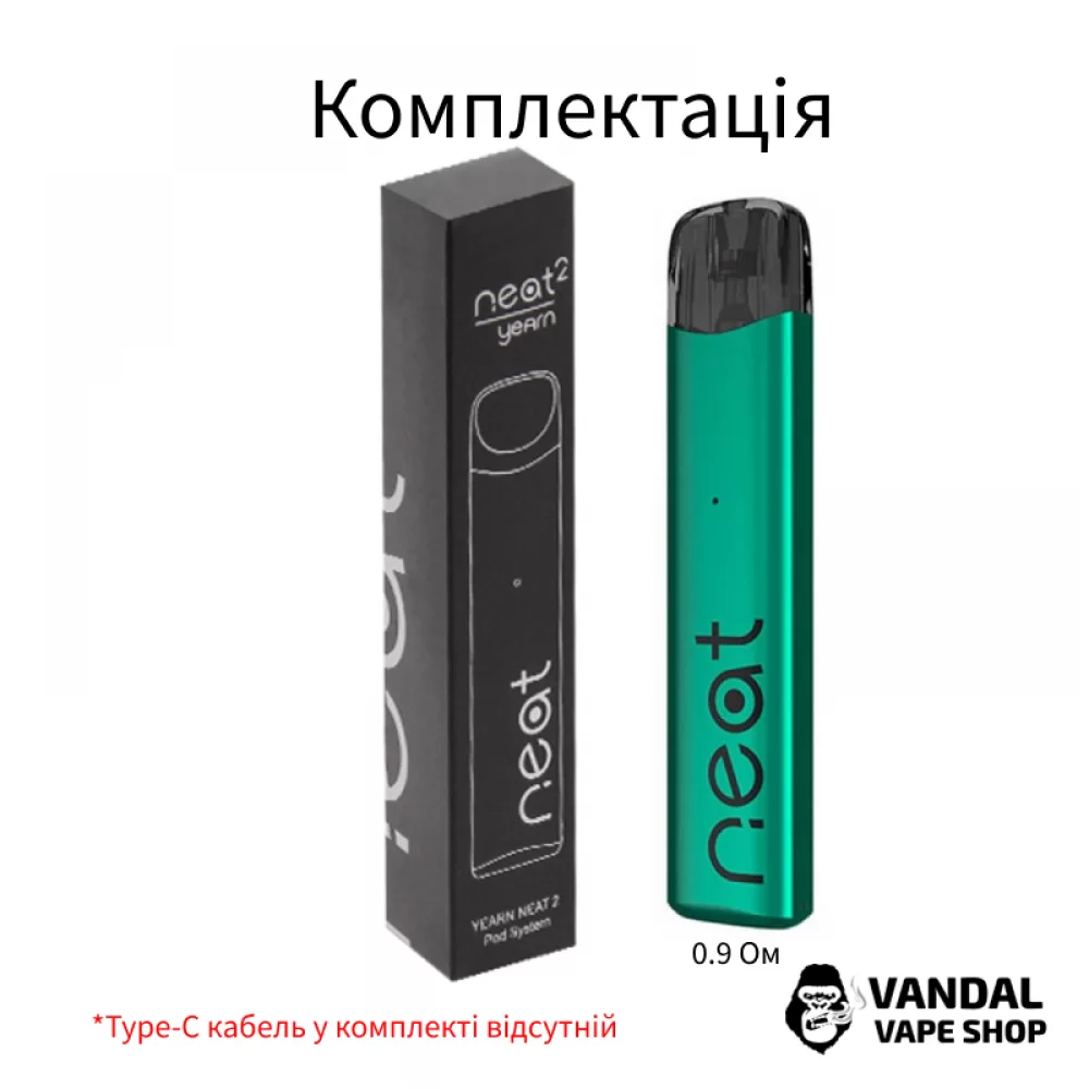 Pod-система UWELL Yearn Neat 2 Pod Kit в чорному кольорі Pod-система UWELL Yearn Neat 2 Pod Kit в чорному кольорі