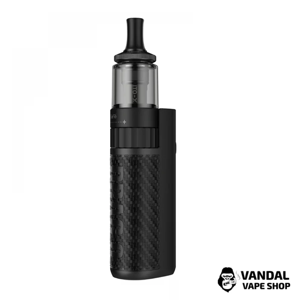 Оригинальный стартовый набор VooPoo Drag Q Kit в черном цвете с карбоновой вставкой Оригинальный стартовый набор VooPoo Drag Q Kit в черном цвете с карбоновой вставкой