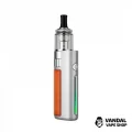 Оригінальний стартовий набір VooPoo Drag Q Kit у срібному кольорі з оранжевою вставкою