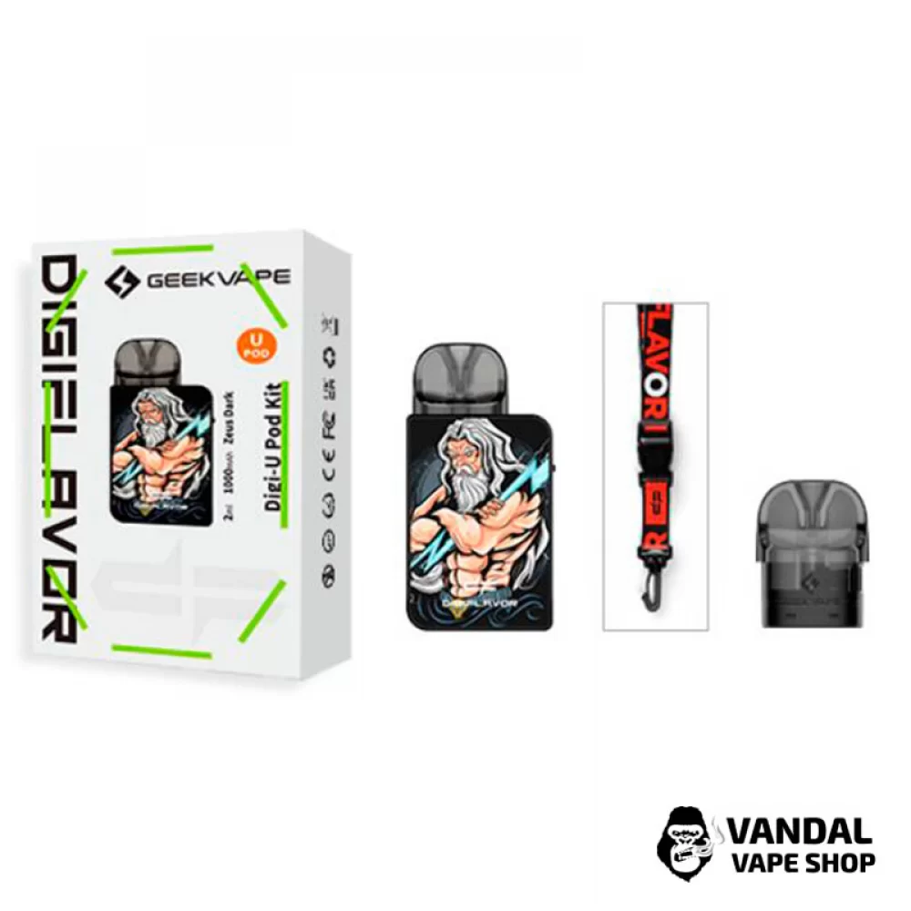 Оригінальна pod-система GeekVape Digiflavor Digi-U Pod в забарвленні "Срібний Самурай" Оригінальна pod-система GeekVape Digiflavor Digi-U Pod в забарвленні "Срібний Самурай"