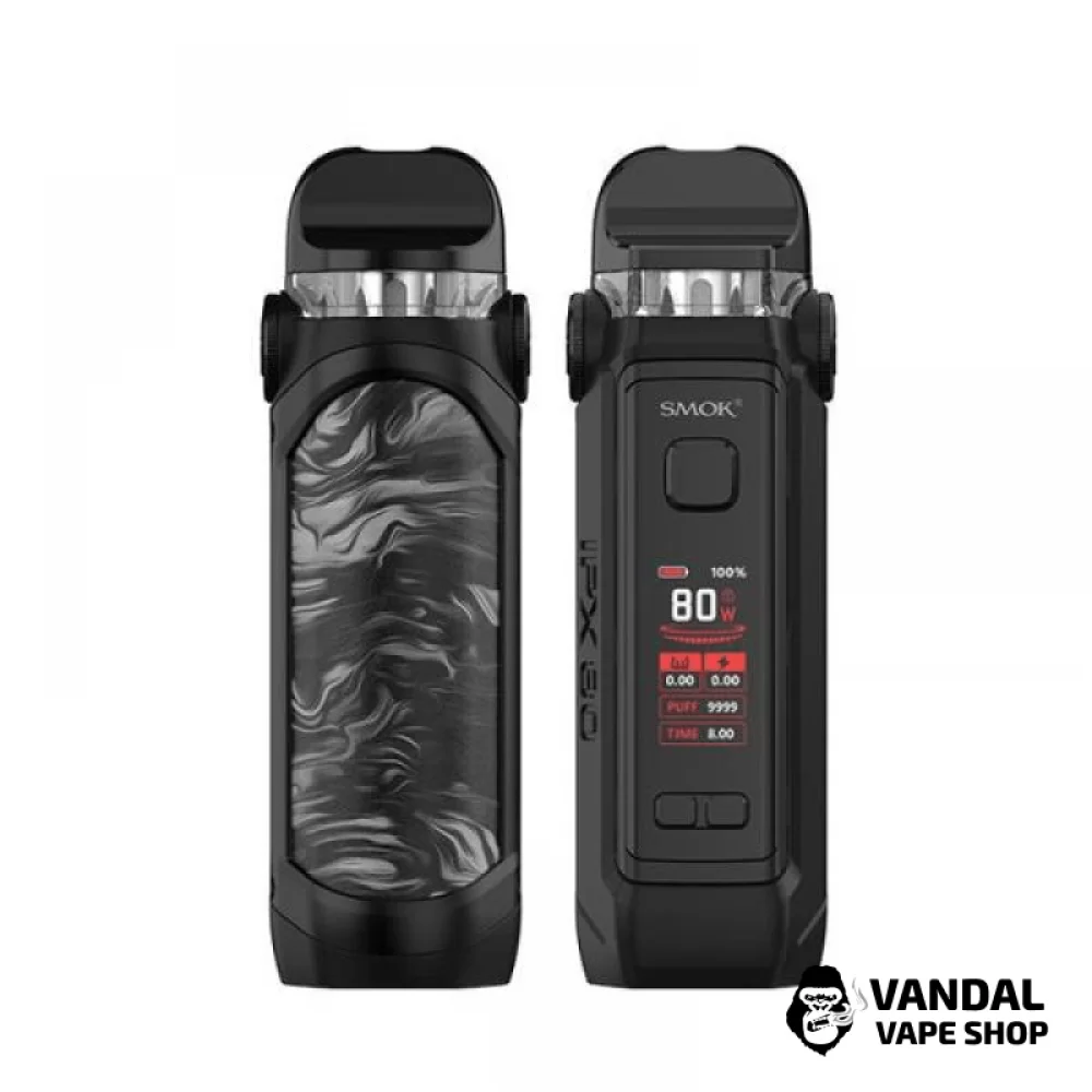 Pod-система SMOK IPX 80 Pod Kit  3000 mAh в чорно-сірому забарвленні