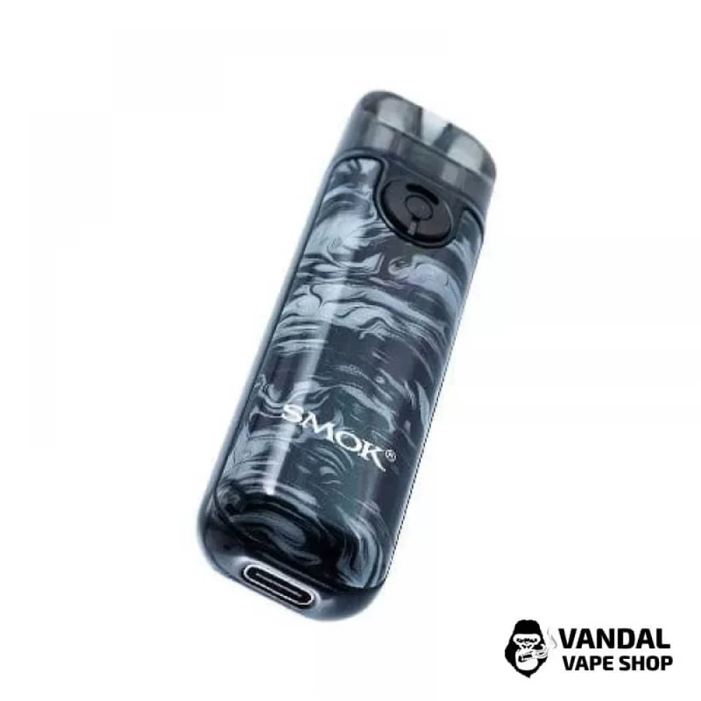 Pod-система Smok Novo 4 Mini Pod Kit в расцветке "серебристо-красная кобра"