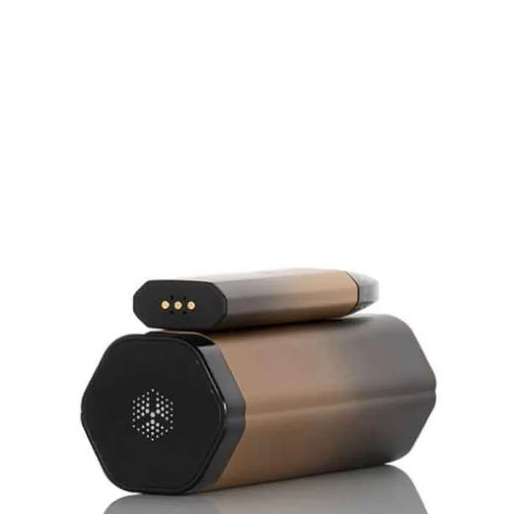 Pod-система UWELL Tripod PCC Kit 1000 mAh + 370 mAh в чорно-золотому кольорі