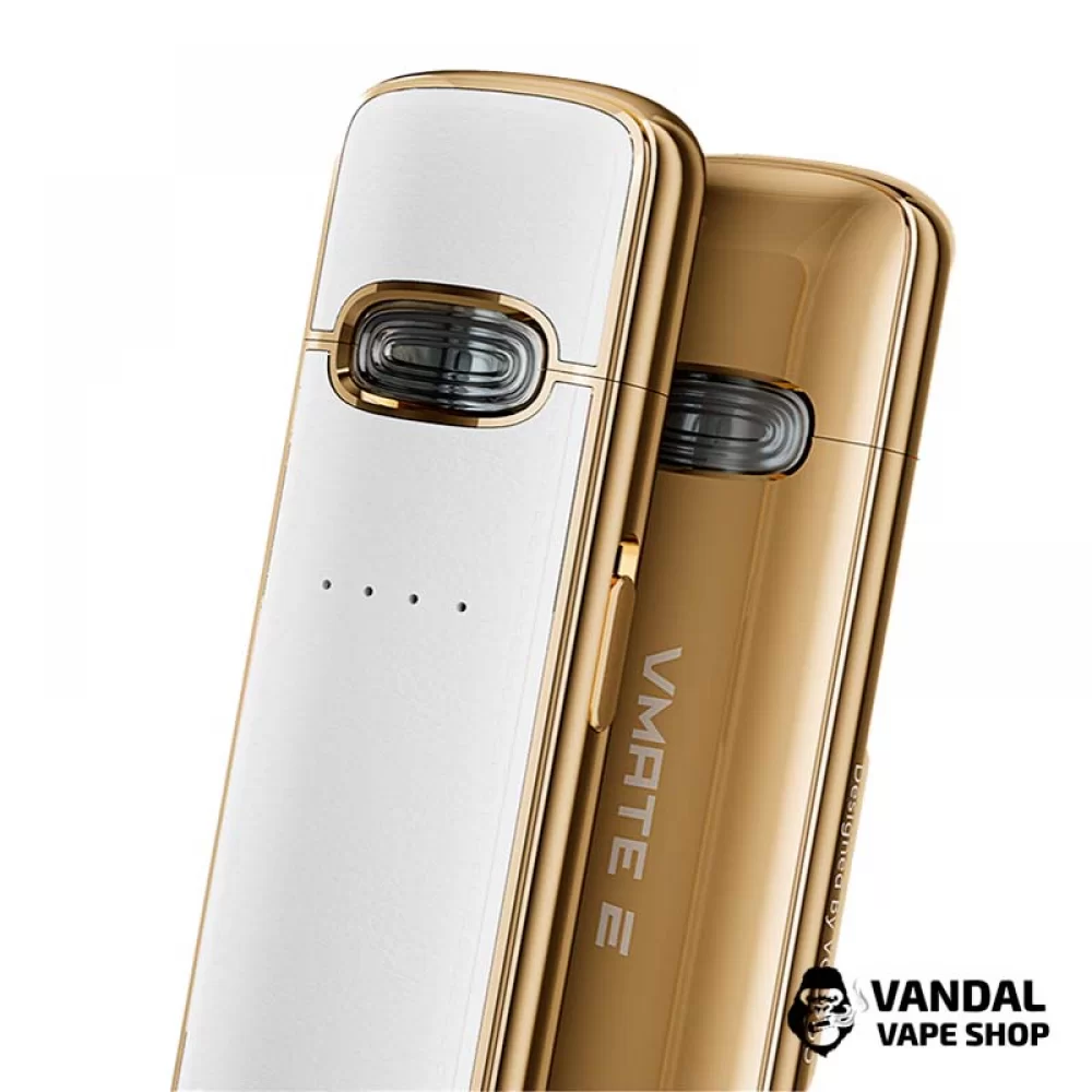 Pod-система VooPoo VMATE E в біло-золотому кольорі