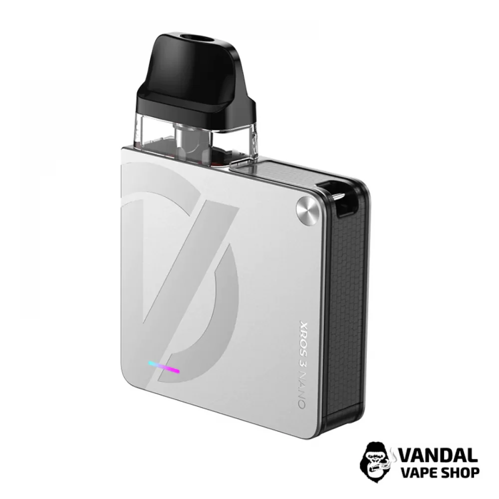 Оригінальний стартовий набір Vaporesso XROS 3 Nano Kit в срібному кольорі
