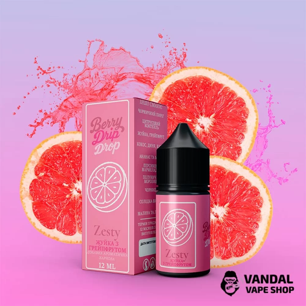 Набор для самозамеса Berry Drip Drop 30 мл 50 мг со вкусом жевательной резинки с грейпфрутом