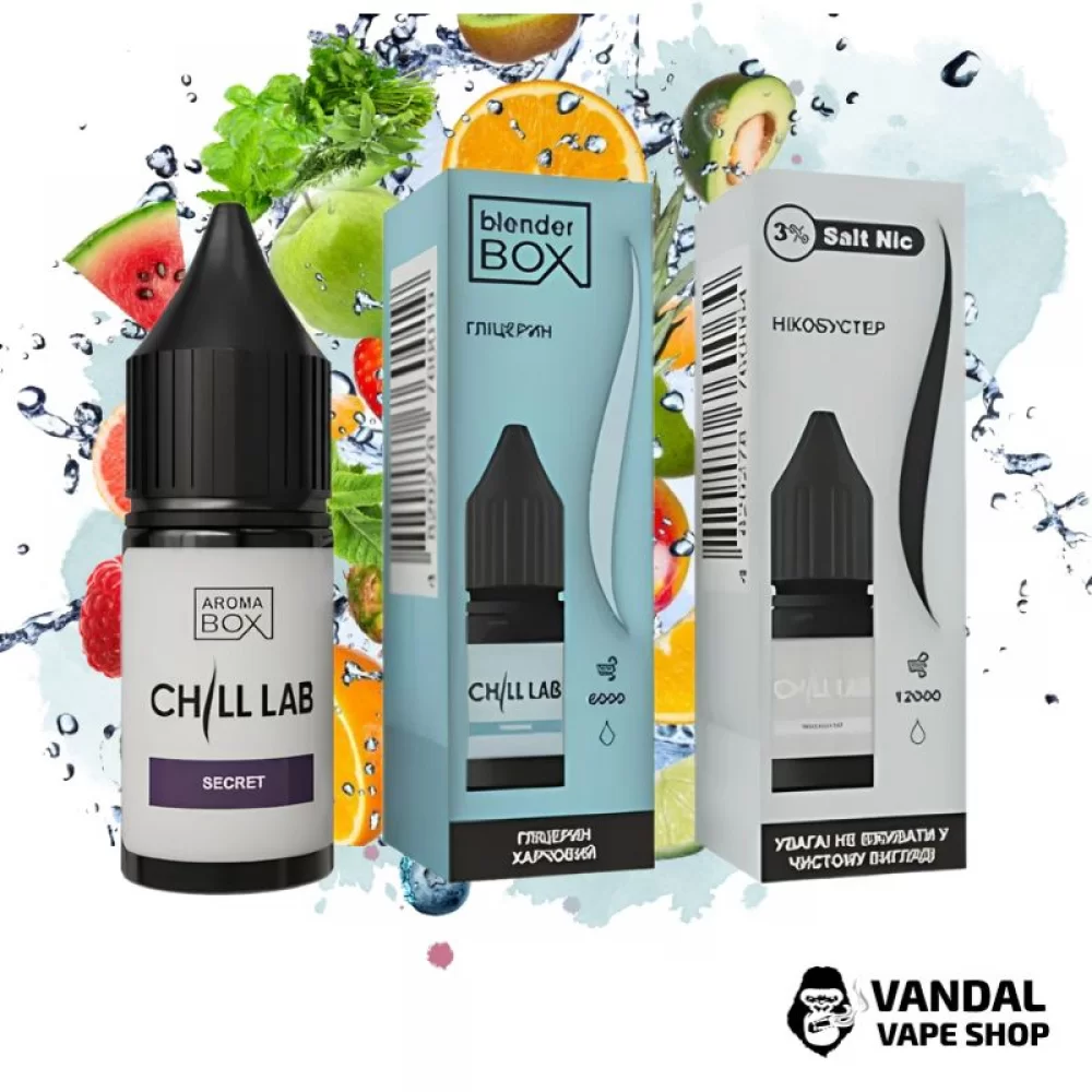 Набор для самозамеса Chill Lab 15 мл 30 мг с тайным вкусом Набор для самозамеса Chill Lab 15 мл 30 мг с тайным вкусом