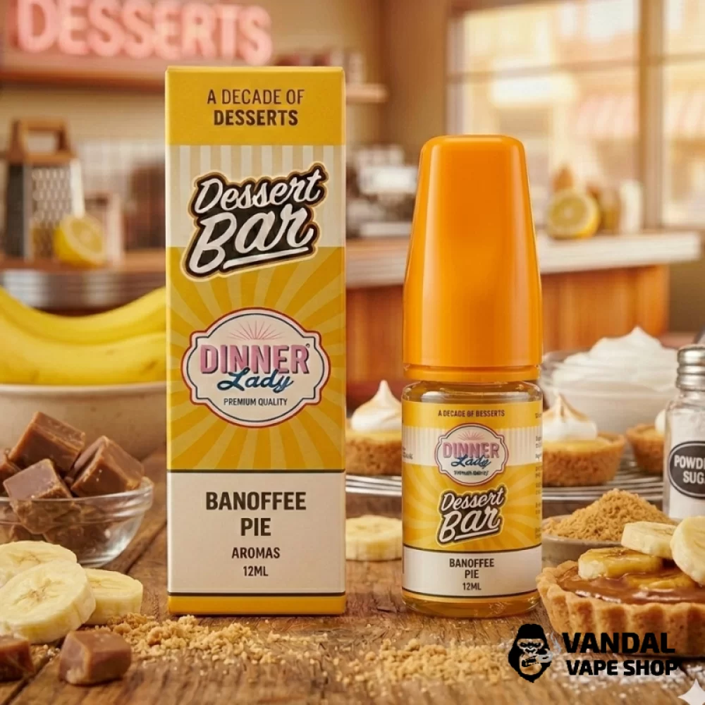 Набор для самозамеса Dinner Lady Dessert Bar 30 мл 50 мг со вкусом бананового тофи со сливками