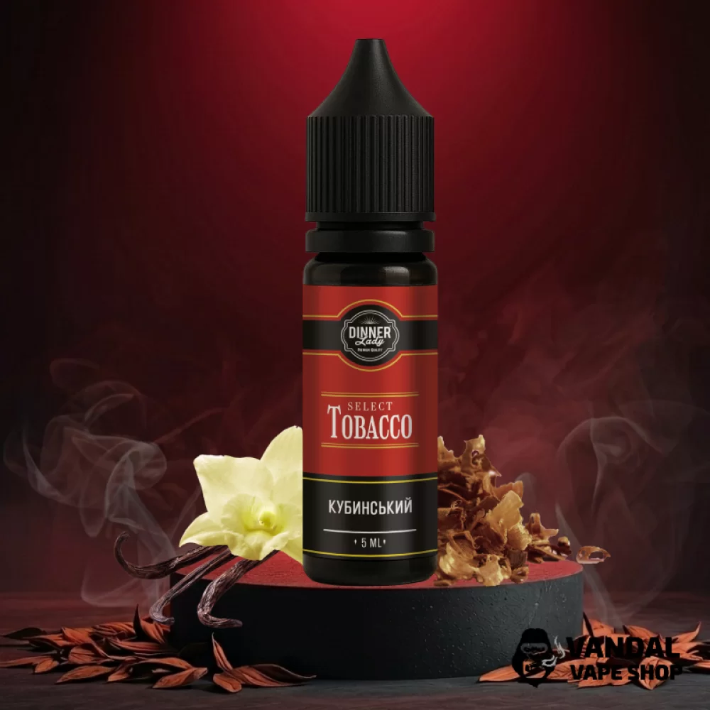 Набор для самозамеса Dinner Lady Tobacco 15 мл 50 мг со вкусом табака и ванили Набор для самозамеса Dinner Lady Tobacco 15 мл 50 мг со вкусом табака и ванили