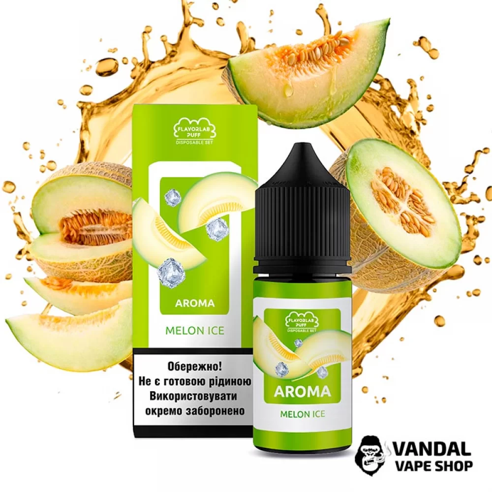 Набір Flavorlab Disposable Puff 30 мл 50 мг зі смаком дині з холодком Набір Flavorlab Disposable Puff 30 мл 50 мг зі смаком дині з холодком