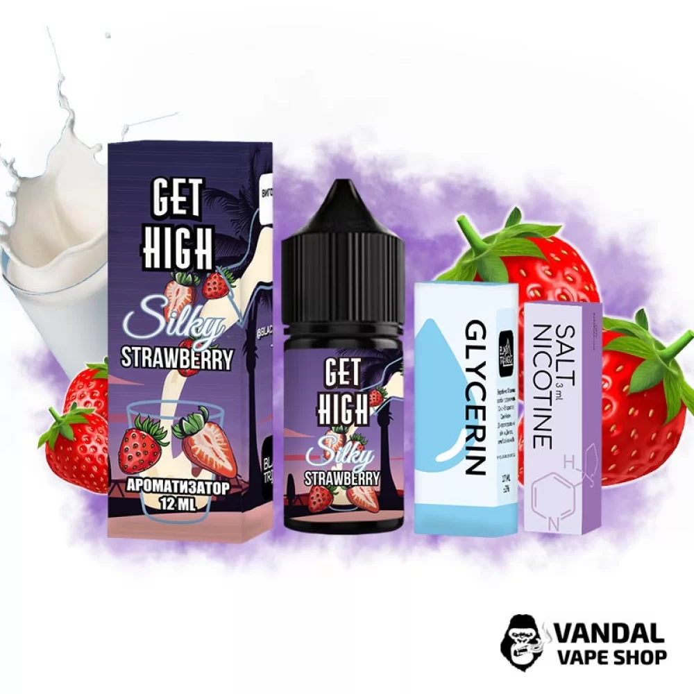 Набор для самозамеса Get High 30 мл 50 мг со вкусом клубничного молока