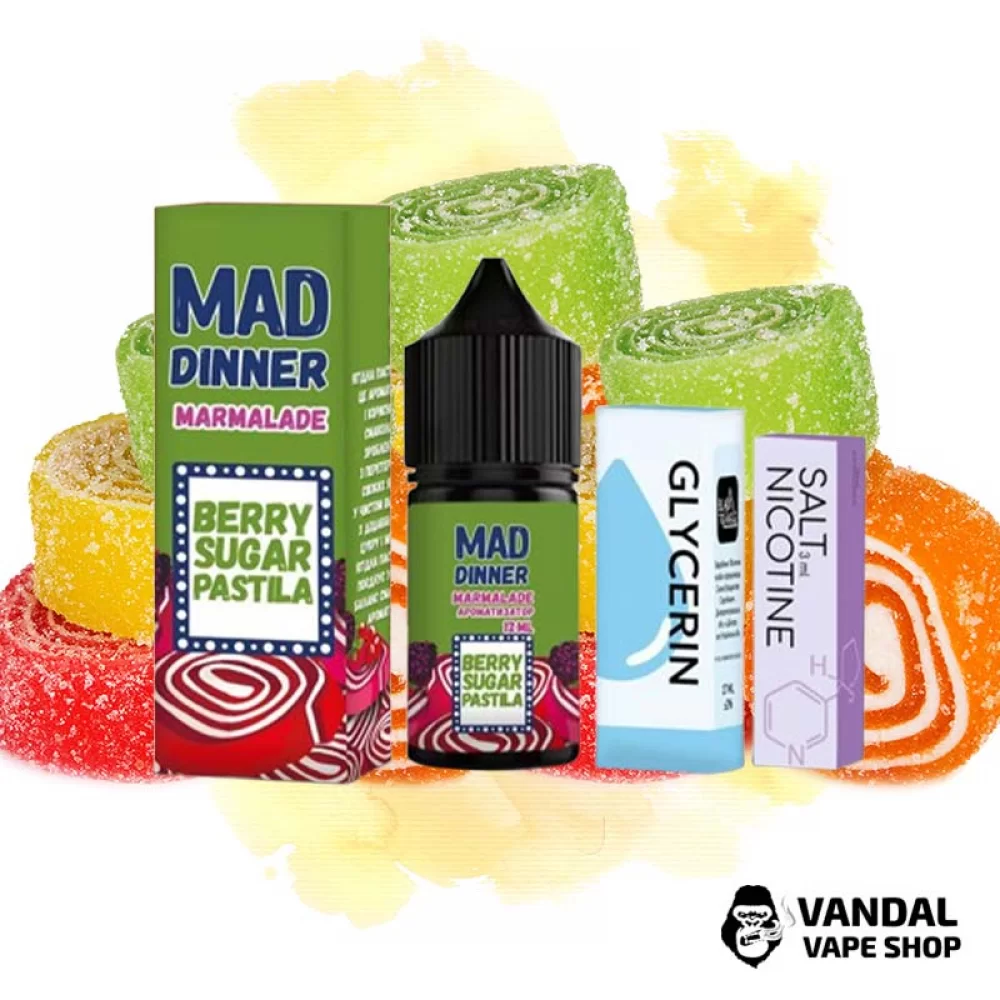Набор для самозамеса Mad Dinner  30 мл 50 мг со вкусом мармелада.