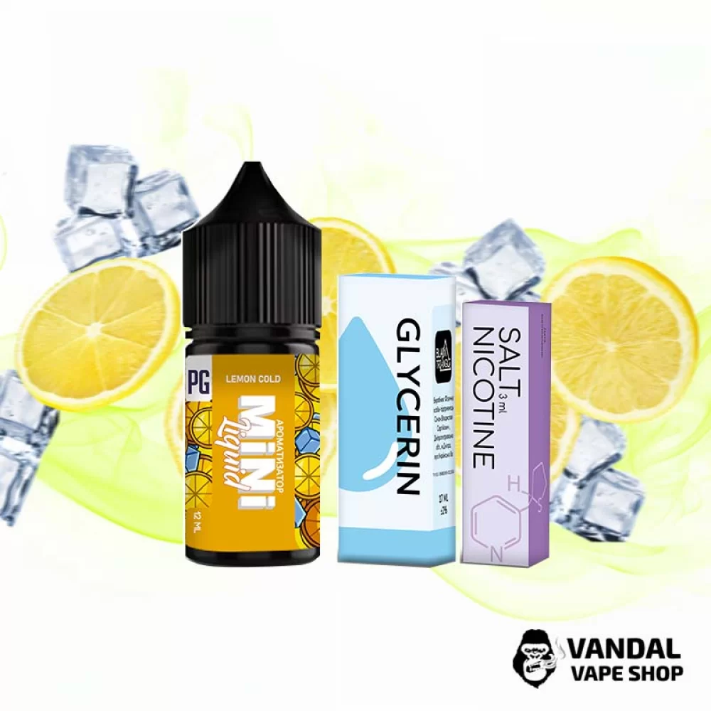 Набор для самозамеса Mini Liquid  30 мл 25 мг со вкусом лимона с холодком