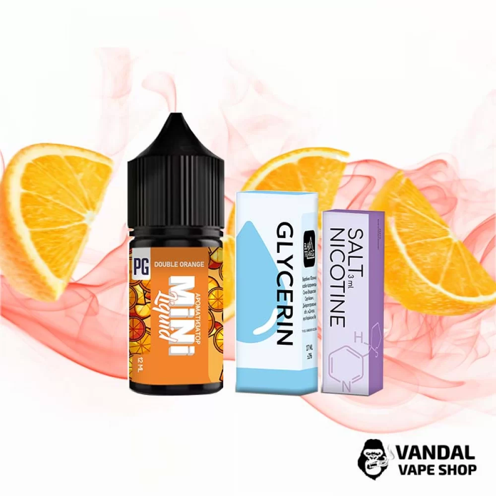 Набор для самозамеса Mini Liquid  30 мл 25 мг со вкусом двойного апельсина