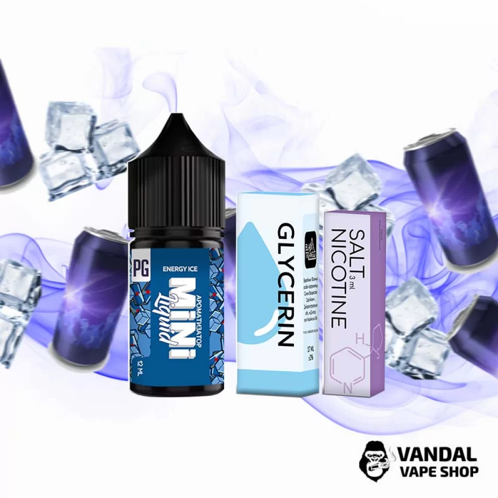Набор для самозамеса Mini Liquid  30 мл 50 мг со вкусом энергетика с холодком