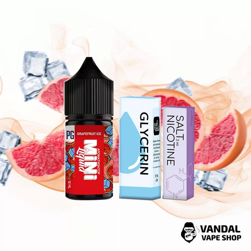 Набор для самозамеса Mini Liquid  30 мл 25 мг со вкусом грейпфрута с холодком