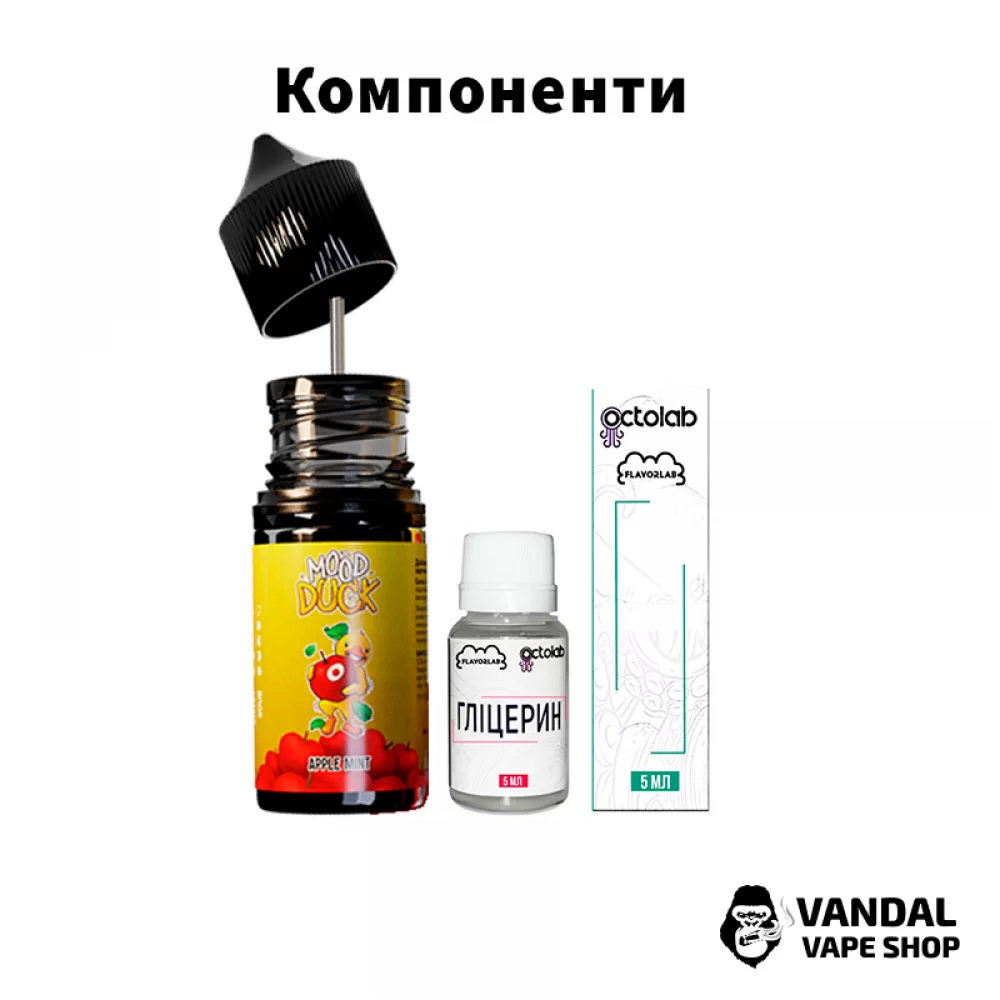 Набір для самозамісу Mood Duck 10 мл 50 мг зі смаком винограда і м'яти