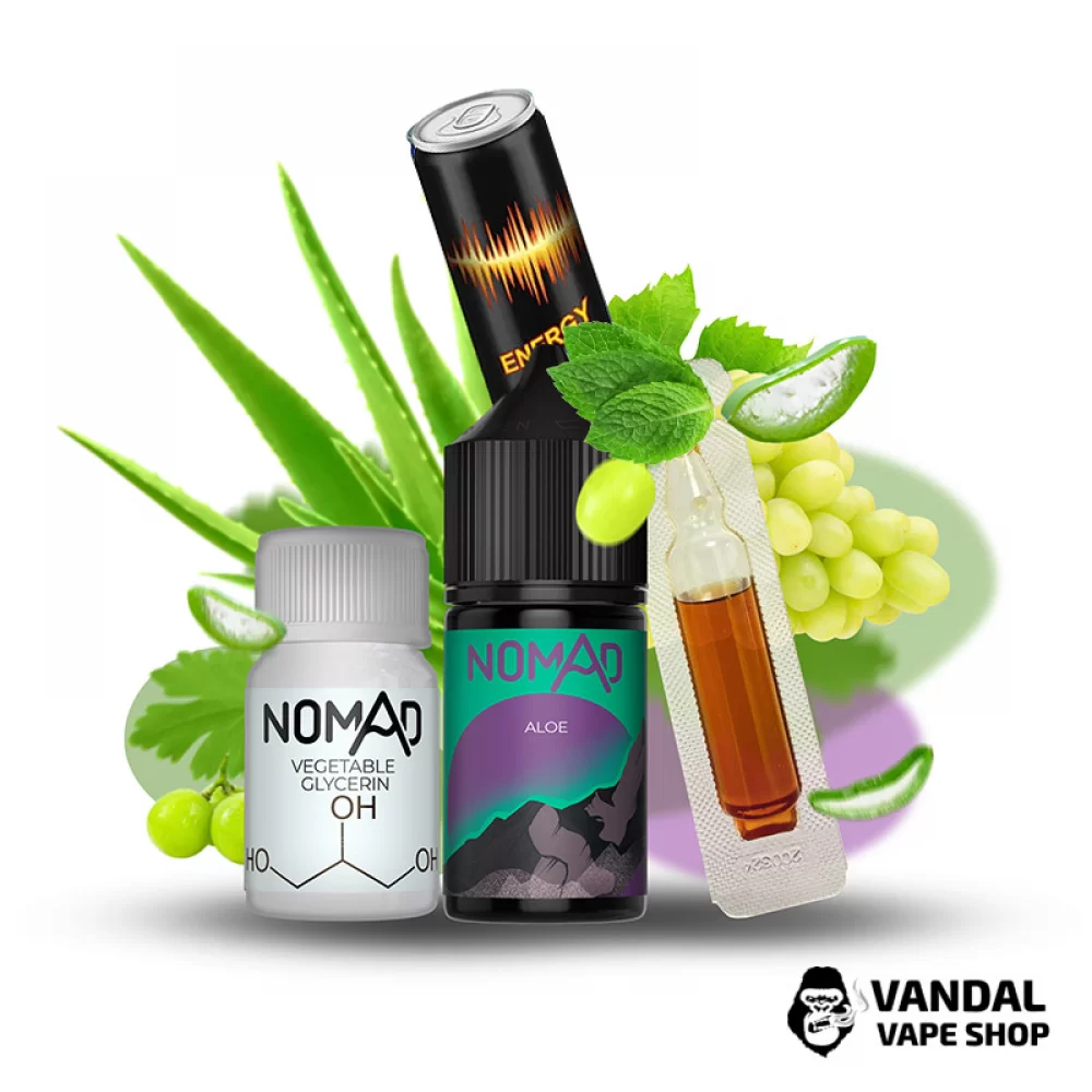 Набір для самозамісу Nomad 30 мл 50 мг зі смаком алое з легкими нотками енергетика
