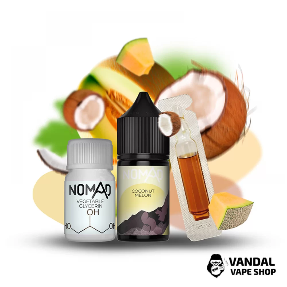 Набір для самозамісу Nomad 30 мл 50 мг зі смаком кокосу та дині