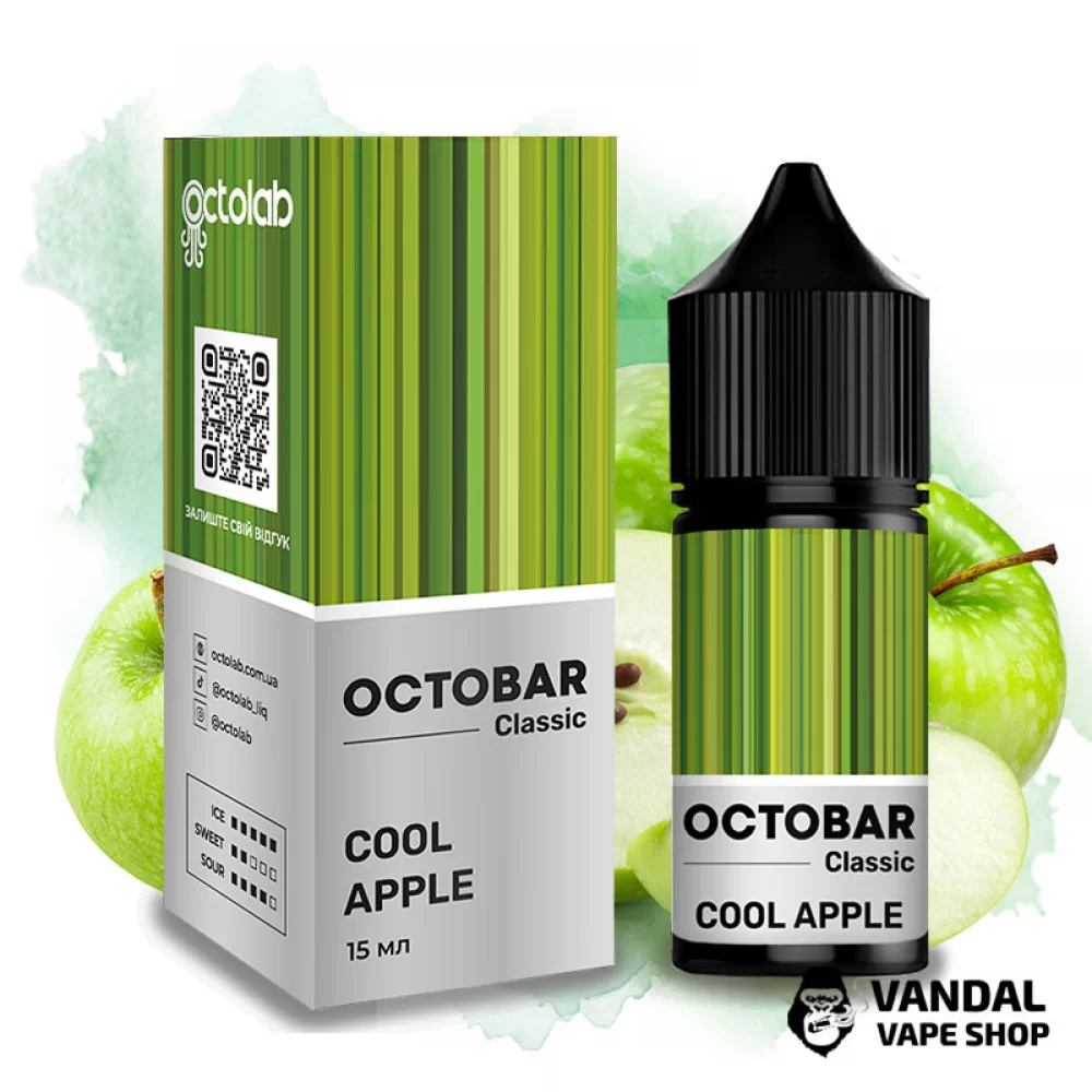 Набор OctoBar Salt 30 мл 50 мг Hard со вкусом зеленого яблока с холодком