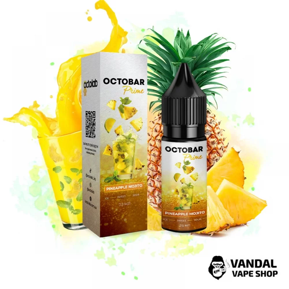 Набір для самозамісу Octobar Prime зі смаком мохіто з ананасом