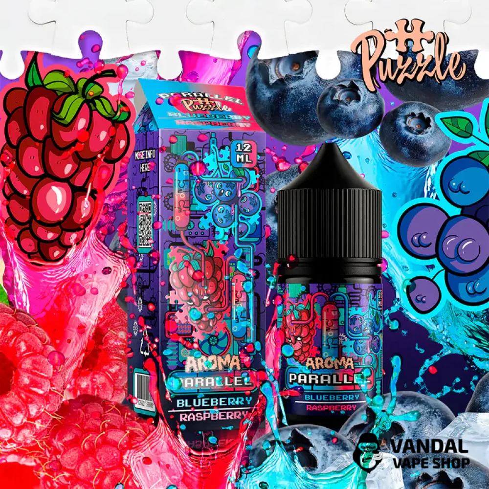 Набор для самозамеса In Bottle Parallel Puzzle 30 мл 50 мг со вкусом черники и малины