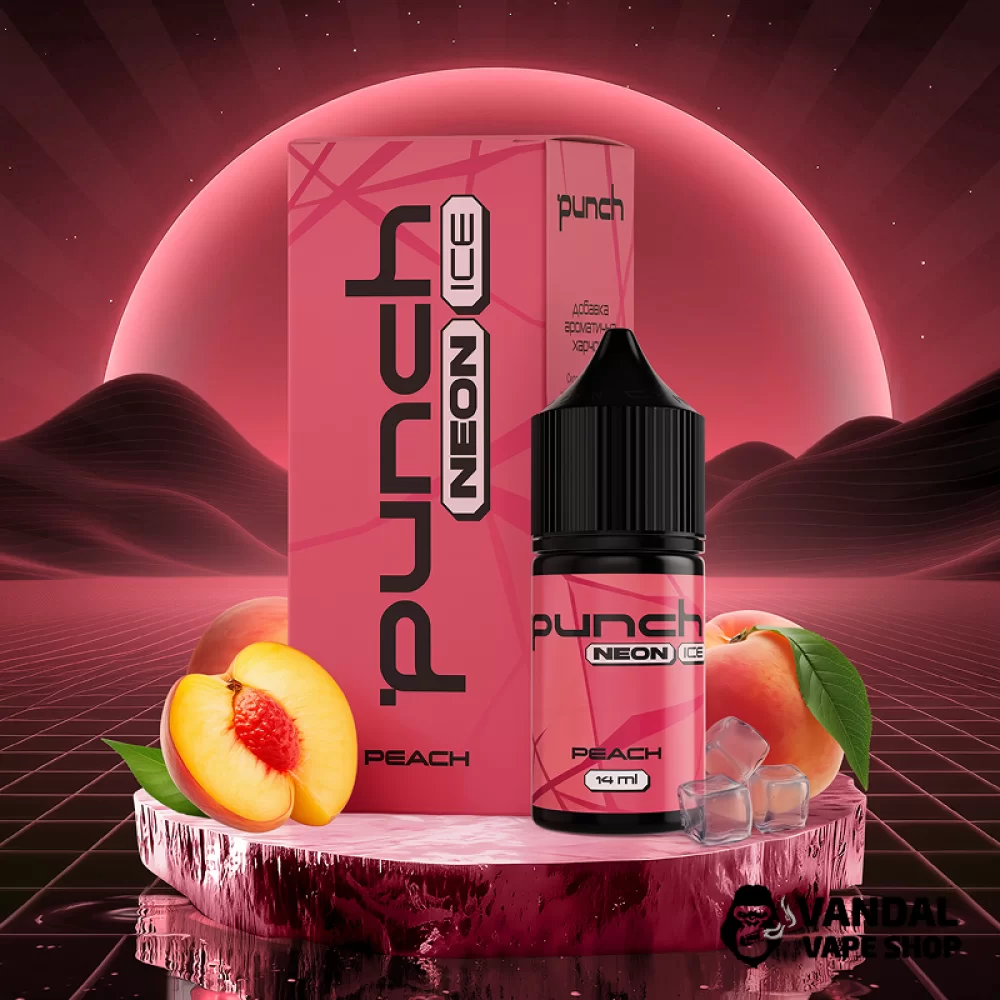 Набор Punch Neon Ice 30 мл 60 мг со вкусом персика со льдом