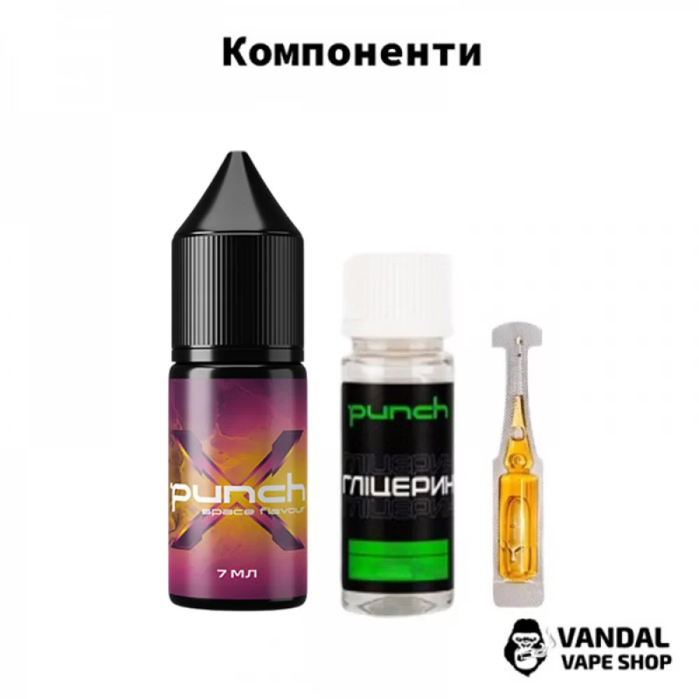 Набір для самозамісу Punch X 15 мл зі смаком соковитої журавлини, свіжого лимона та яскравого апельсина