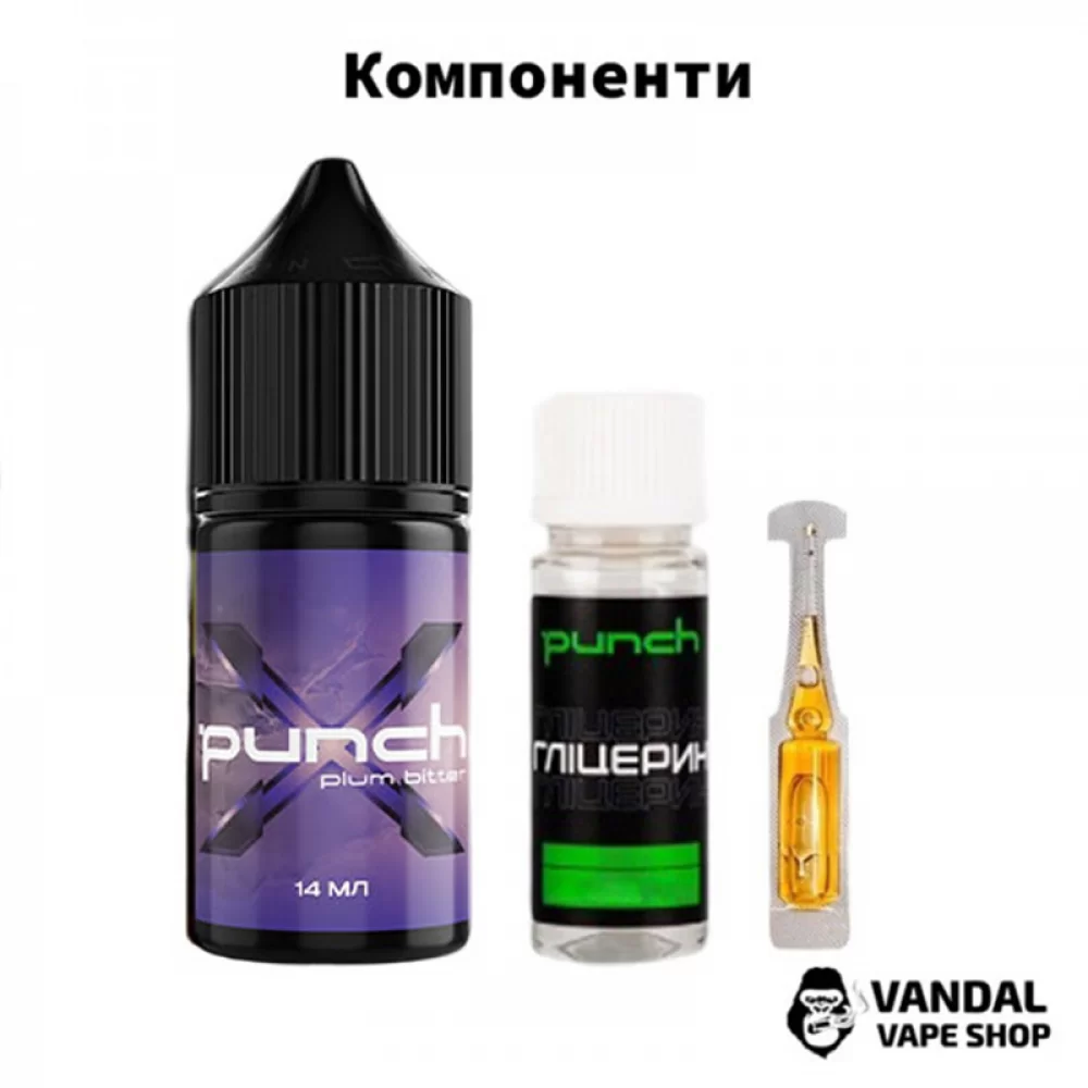 Набір для самозамісу Punch X 30 мл 30/50 мг зі смаком соковитої журавлини, лимону та апельсину