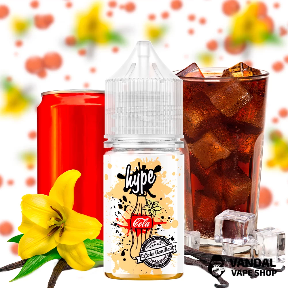 ЖИДКОСТЬ hype - Cola Vanilla 30 мл 35 мг НА СОЛЕВОМ НИКОТИНЕ СО ВКУСОМ колы с ванилью ЖИДКОСТЬ hype - Cola Vanilla 30 мл 35 мг НА СОЛЕВОМ НИКОТИНЕ СО ВКУСОМ колы с ванилью