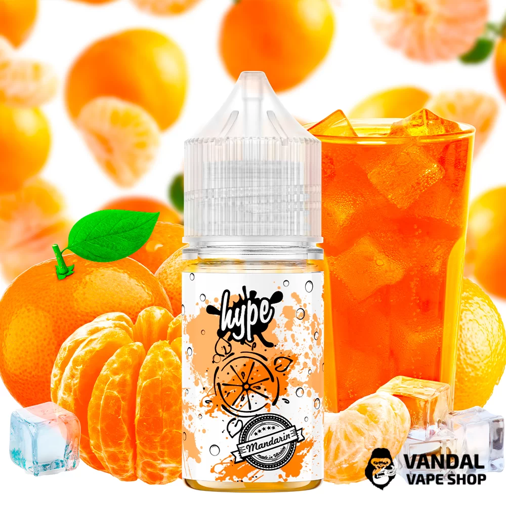 Рідина hype - Mirinda 30 мл 25 мг НА СОЛЬОВОМУ НіКОТИНі зі смаком мандарину Рідина hype - Mirinda 30 мл 25 мг НА СОЛЬОВОМУ НіКОТИНі зі смаком мандарину