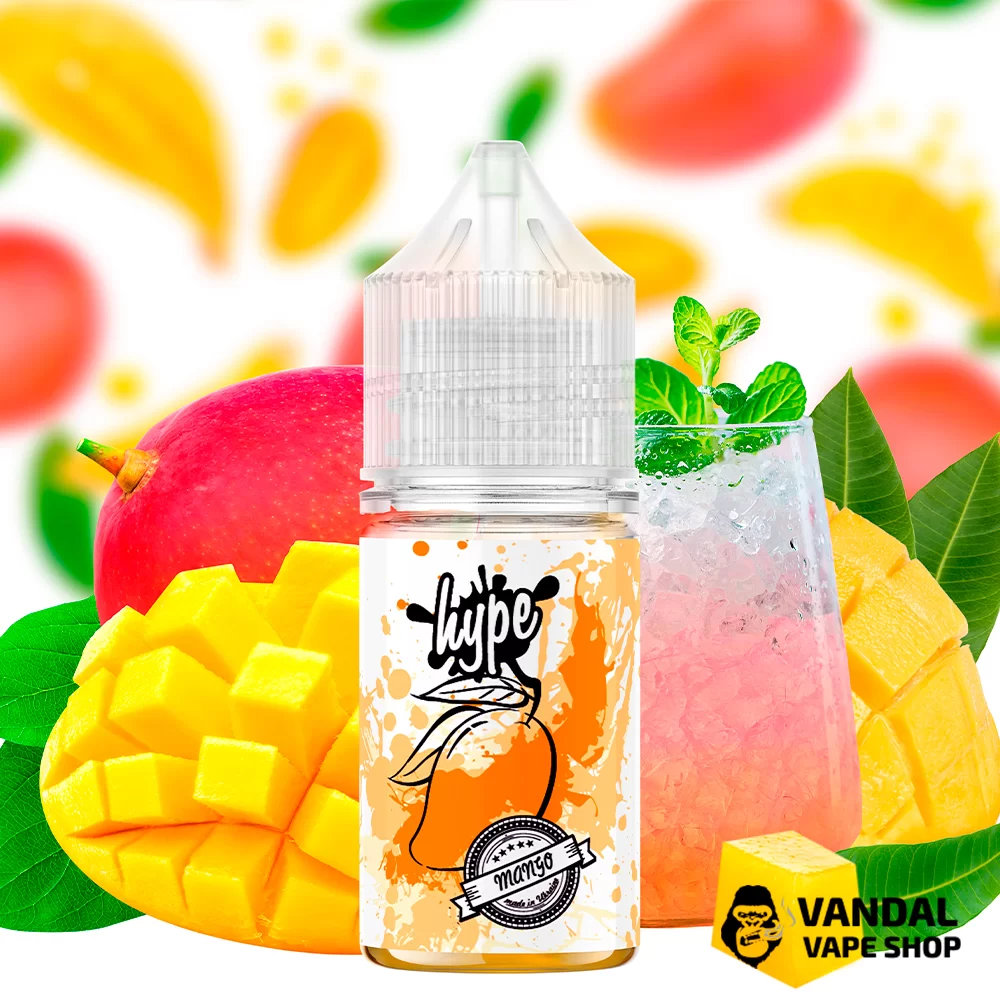 Рідина hype - Mango 30 мл 35 мг НА СОЛЬОВОМУ НіКОТИНі зі смаком манго Рідина hype - Mango 30 мл 35 мг НА СОЛЬОВОМУ НіКОТИНі зі смаком манго