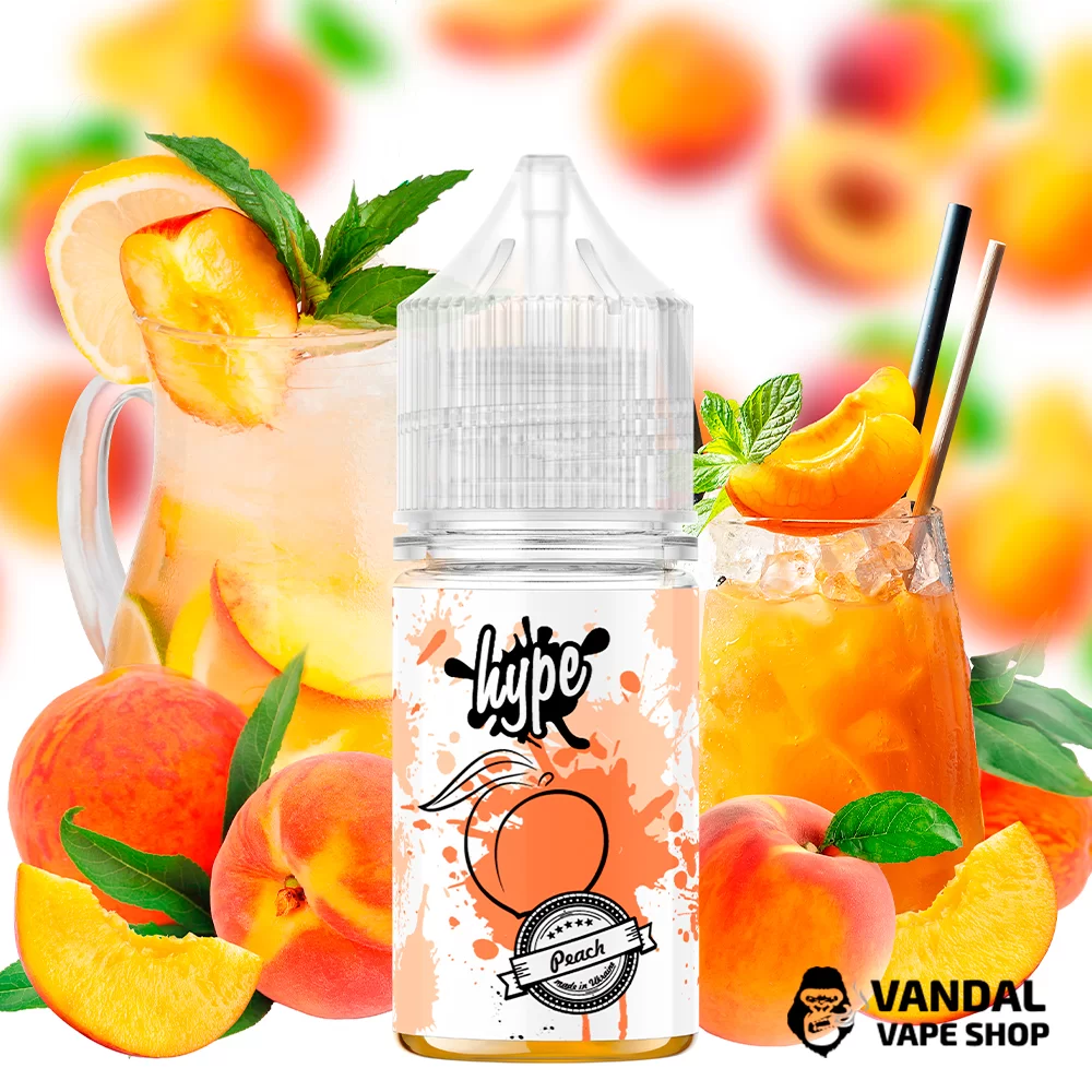 ЖИДКОСТЬ hype - Peach 30 мл 25 мг НА СОЛЕВОМ НИКОТИНЕ СО ВКУСОМ ПЕРСИКа ЖИДКОСТЬ hype - Peach 30 мл 25 мг НА СОЛЕВОМ НИКОТИНЕ СО ВКУСОМ ПЕРСИКа