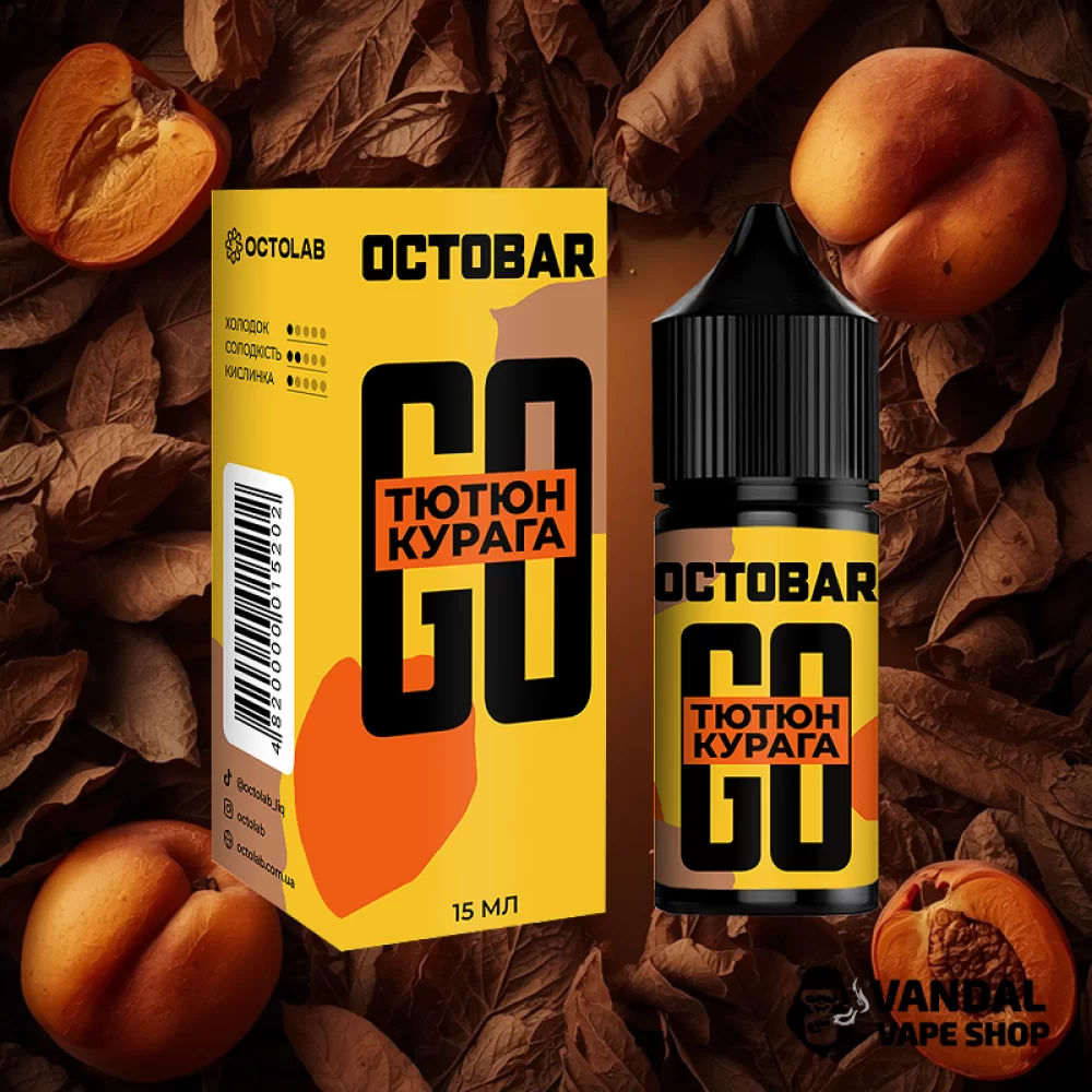 Набор для самозамеса Octobar Go 30 мл 50 мг со вкусом табака и кураги