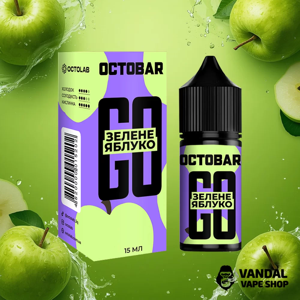 Набор для самозамеса Octobar Go 30 мл 50 мг со вкусом зеленого яблока