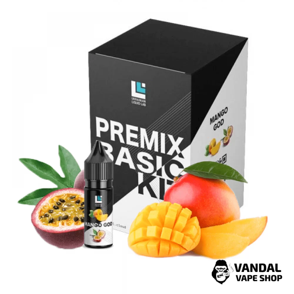 Набор для самозамеса Premix Basic Kit 30 мл 50 мг Hard со вкусом манго - маракуйя Набор для самозамеса Premix Basic Kit 30 мл 50 мг Hard со вкусом манго - маракуйя