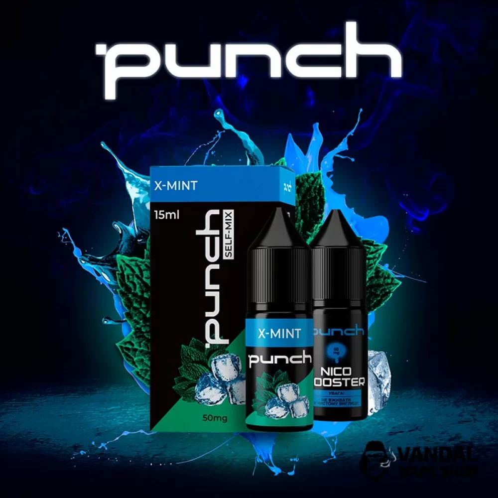 Набор для самозамеса Punch 15 мл 50 мг со вкусом мяты