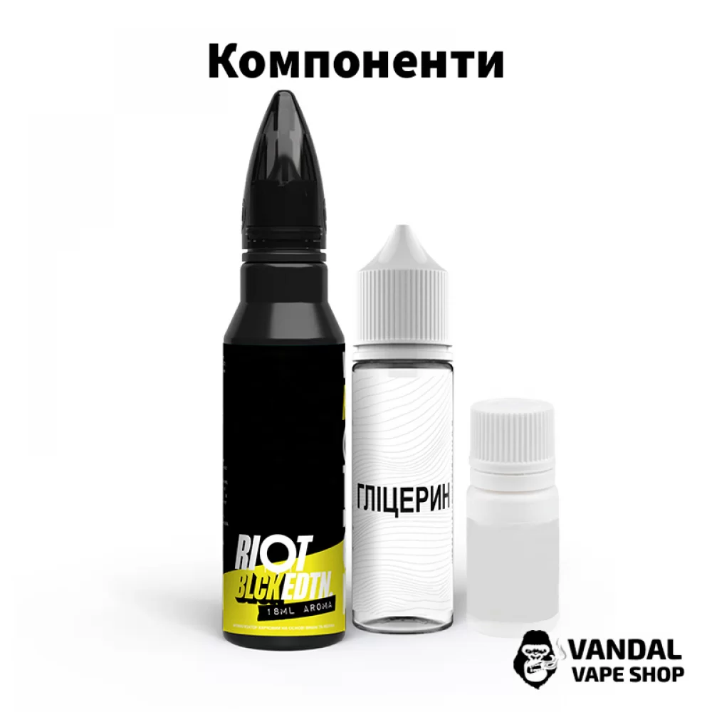 Преміальний набір для самозамісу Riot Squad 30 мл 50 мг зі смаком преміальної потрійної м'яти