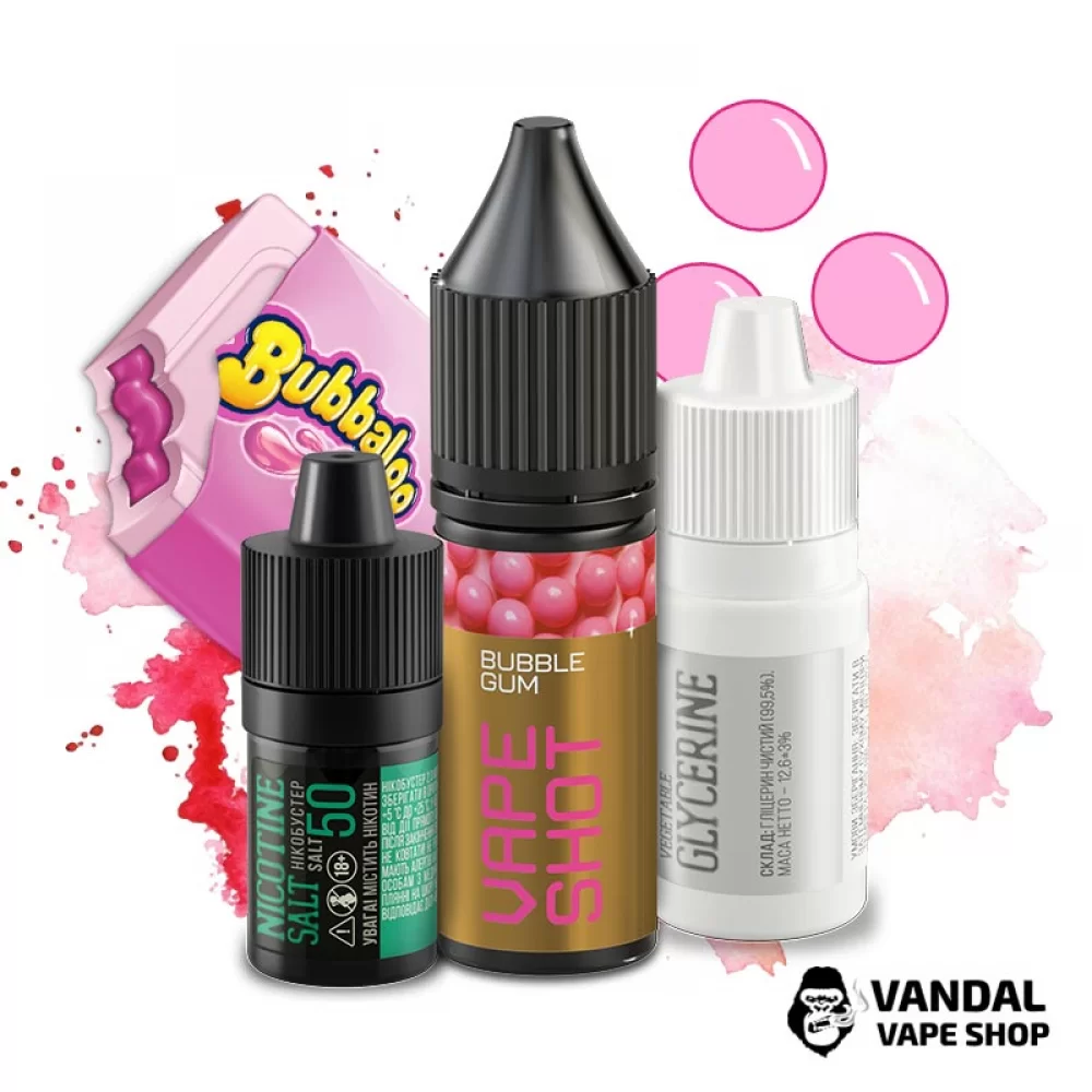 Набір для самозамісу Vape Shot 15 мл 50 мг зі смаком жуйки