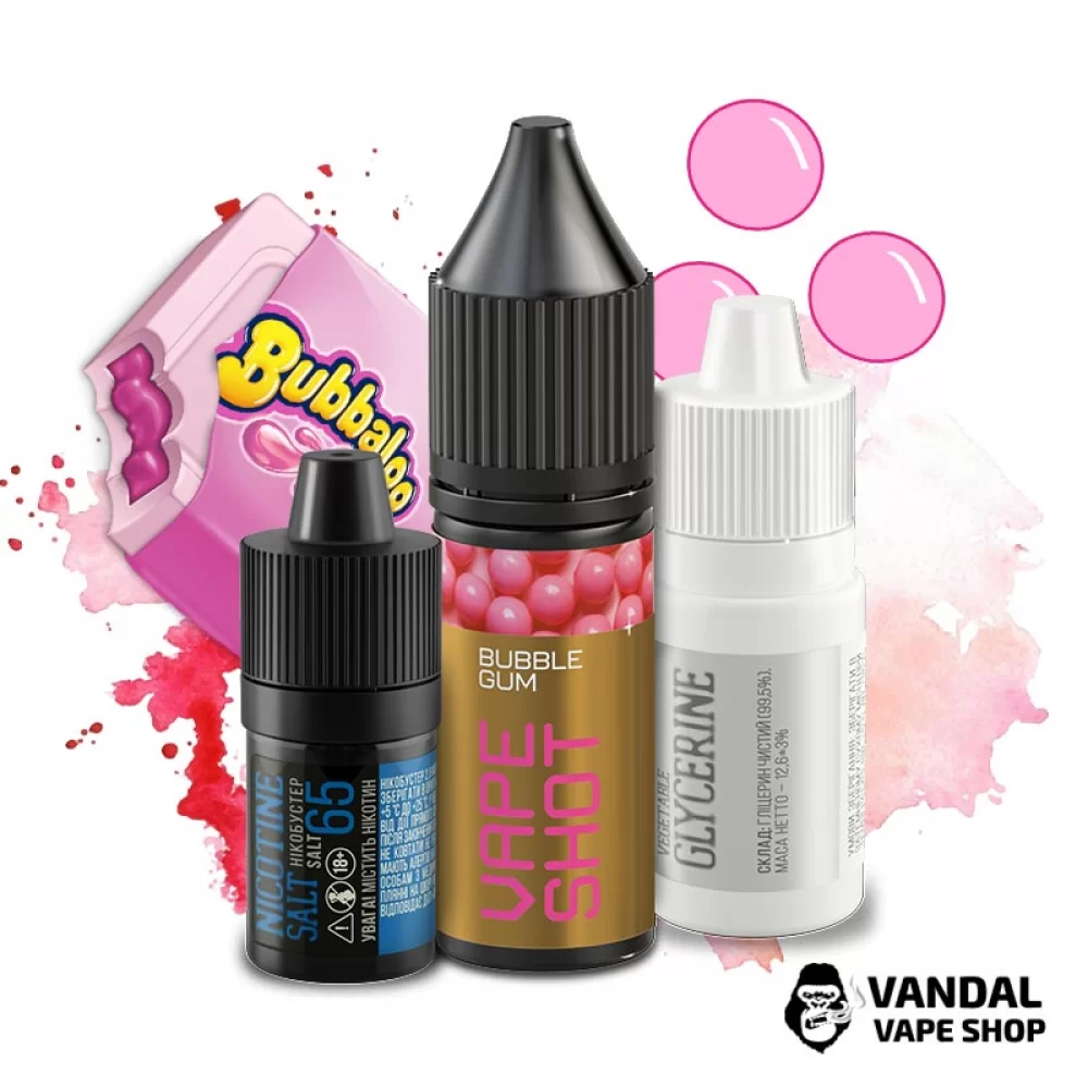 Набір для самозамісу Vape Shot 15 мл 65 мг зі смаком жуйки