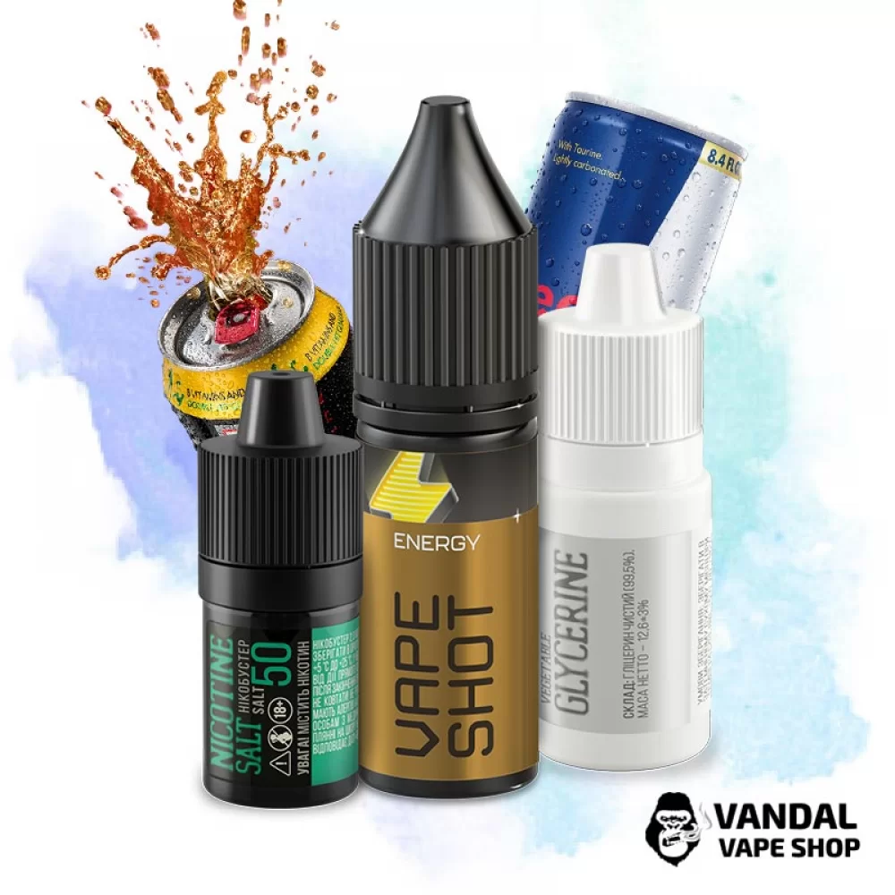 Набор для самозамеса Vape Shot 15 мл 50 мг со вкусом энергетика