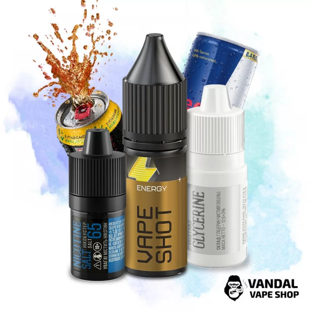 Набор для самозамеса Vape Shot 15 мл 65 мг со вкусом энергетика