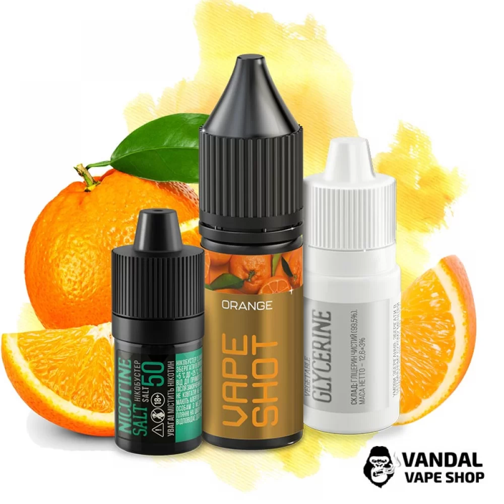 Набор для самозамеса Vape Shot 15 мл 50 мг со вкусом апельсина